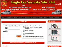 Tablet Screenshot of eagleeyesecurity.com.my